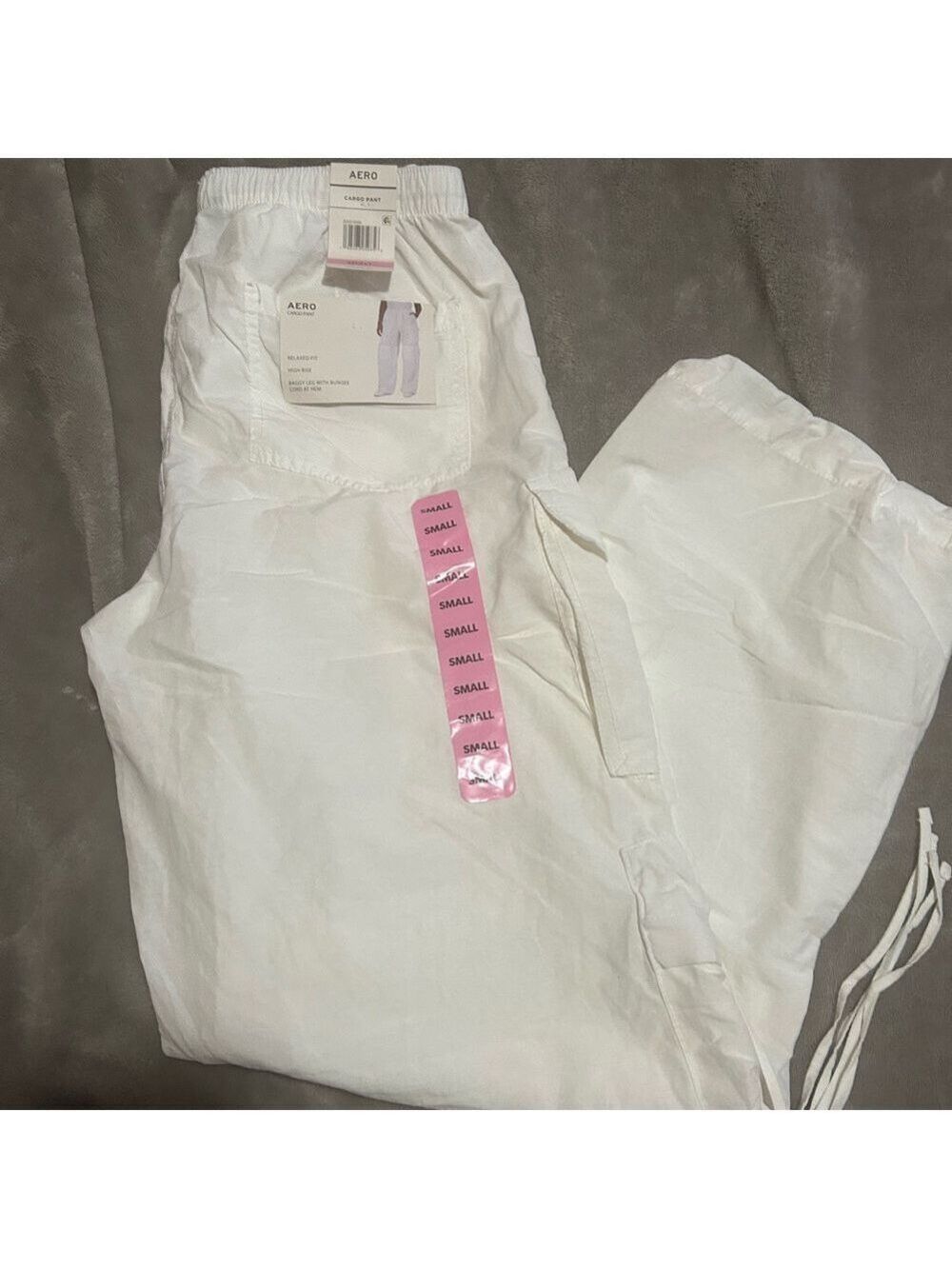 Aero White Wide Leg Pants